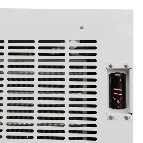 EDC-46-HC Enhanced Dipping Cabinet w/Sneeze Guard 46\" white exterior