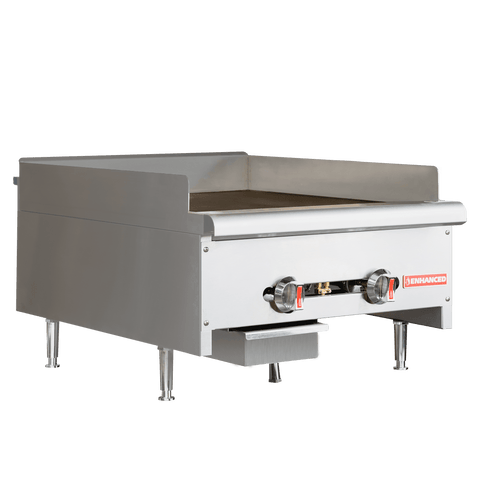 Enhanced Gas Equipment EHDG-24 | 24" Manual Gas Griddle, 60,000 BTU