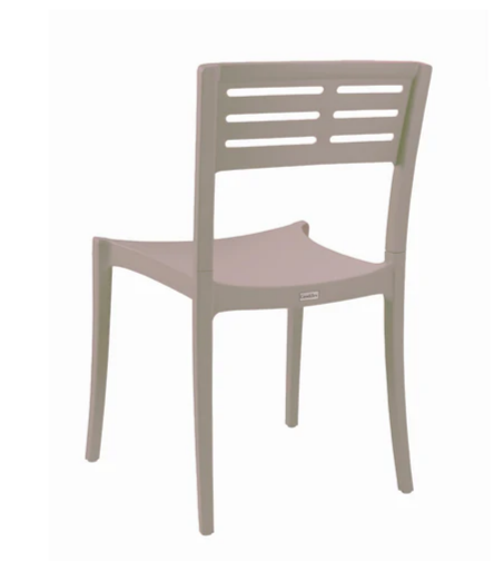 US637181 Grosfillex Stacking Side Chair French Taupe