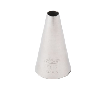 Ateco 802 Plain Pastry Tip - 1/4" Round Opening, Stainless Steel