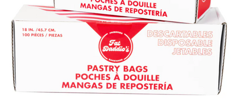 PDB-18-100 Fat Daddio's Disposable pastry bags, 18\" 100 count-Fat Daddios