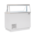 EDC-46-HC Enhanced 46" Dipping Cabinet with Sneeze Guard, White-Enhanced Refrigeration