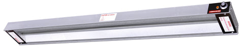 Enhanced ENSW48I-1 48" Strip Warmer with Infinite Switch, 120V/1100W, Angle Brackets, NSF