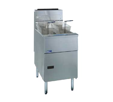 Pitco SG18S LP SG18-S 75 lb Stainless Steel Liquid Propane Floor Fryer