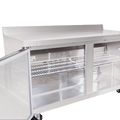 6" Worktop Refrigerator, two solid doors-Enhanced Refrigeration