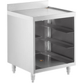 E-GRSU-2324-CT Enhanced 23"D x 24"W Glass Rack Storage Unit, 3" Backsplash-Enhanced SS & Equipment