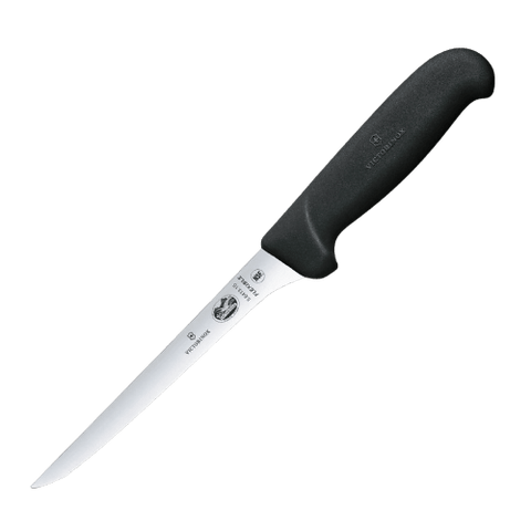 5.6413.15-X6  Victorinox 6" Flexible Narrow Boning Knife w/ Black Fibrox Handle