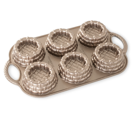 54348 Nordic Ware Shortcake baskets baking pan, 6-cups-NORDIC WARE