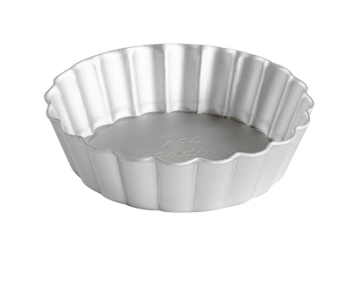 PFT-375 Fat Daddio's Fluted Tart Pan Removable Bottom, 3.75 in x 1 in, aluminum