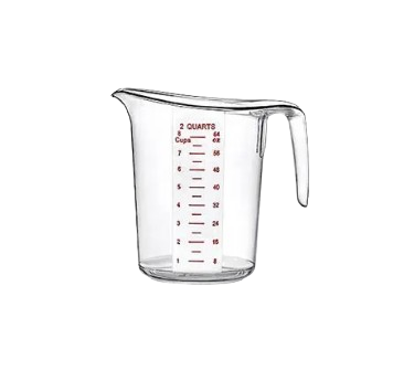 EMC-8C Enhanced Measuring cup, 8 cup, clear
