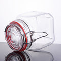 CW-40800F Enhanced 30 Oz. Glass Storage Jar with Lock Seal - EA-Enhanced Glassware