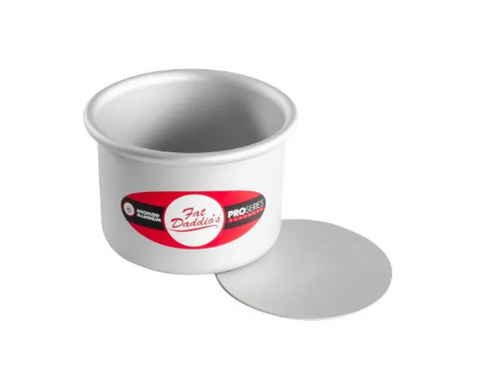 PCC-43 Fat Daddio's Round Removable Bottom Pan, 4 in x 3 in , Aluminum-Fat Daddios