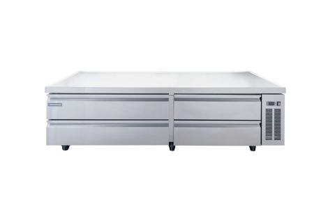 Enhanced Refrigeration ECB-84-HC Enhanced Chef Base Refrigerator, 84" Wide, 4-Drawer