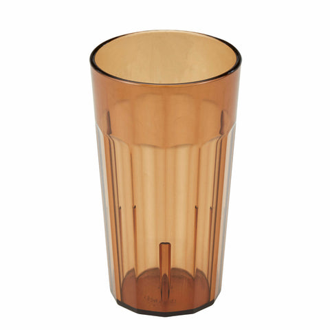 NT12153 Cambro Fluted Newport Amber Tumbler