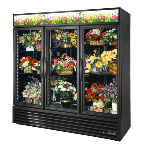 GDM-72FC-HC~TSL01 True Three-section, Floral Merchandiser - Each