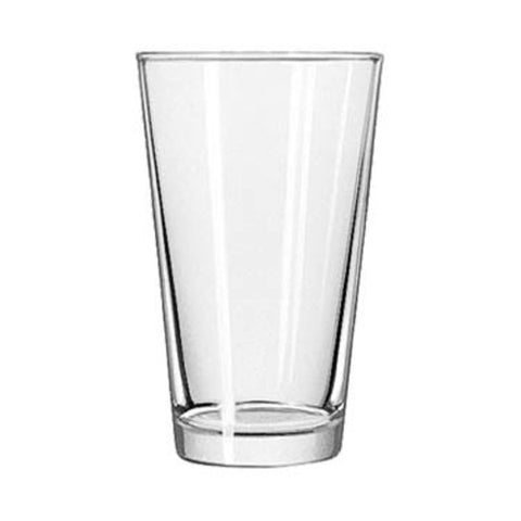 Libbey Glass 1639HT - Restaurant Basics 16 oz. Heat Treated Mixing Glass / Pint Glass