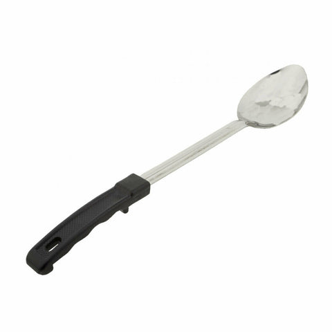 Libertyware PHS15 15" Solid Stainless Steel Basting Spoon with Black Plastic Handle