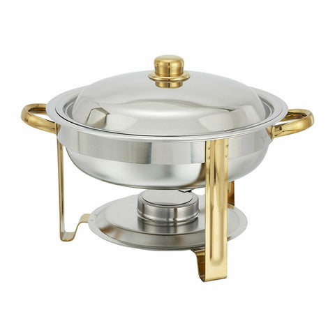Winco 203 Malibu Round Stainless Steel Chafing Dish