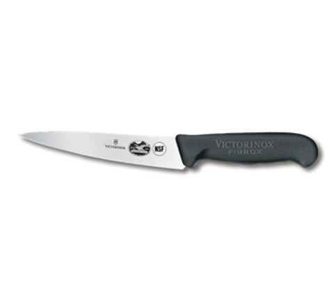 Victorinox 5.2003.12B Mini Chef's Knife - 5" Stamped Blade with Black Fibrox Pro Handle