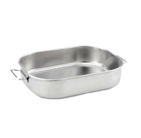 68250 Vollrath 5.375 Qt. Satin Finish Aluminum Bake & Roasting Pan w/ Handles-VOLLRATH COMPANY