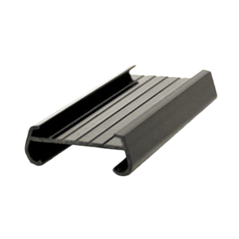 Thunder Group PLSL003BK 3" Black Plastic Shelf Label Holder, Pack of 4