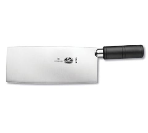 7.6059.15  Victorinox 8" x 3" Curved Chinese Cleaver w/ Black Plastic Handle
