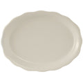 TSC-013 Tuxton Shell 11-5/8" x 8-3/4" Eggshell Scalloped Edge Oval China Platter-Tuxton China