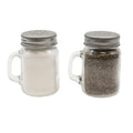 H475S&P Tablecraft 4.75 Oz Glass Mason Salt or Pepper Shaker W/ Metal Lid-Tablecraft Products