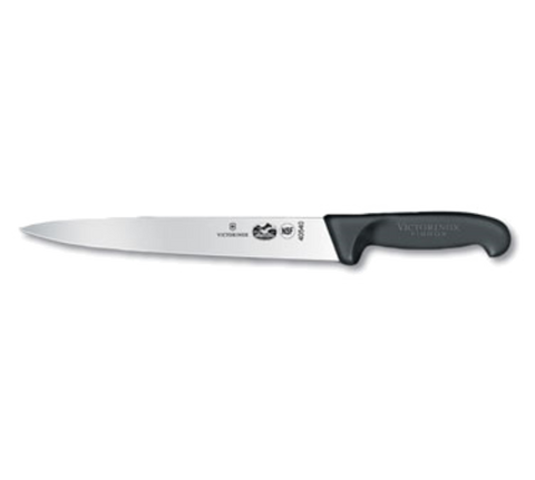 Victorinox 5.4503.25 Slicer Knife with 10 inch Semi-Flexible Blade and Black Fibrox Handle