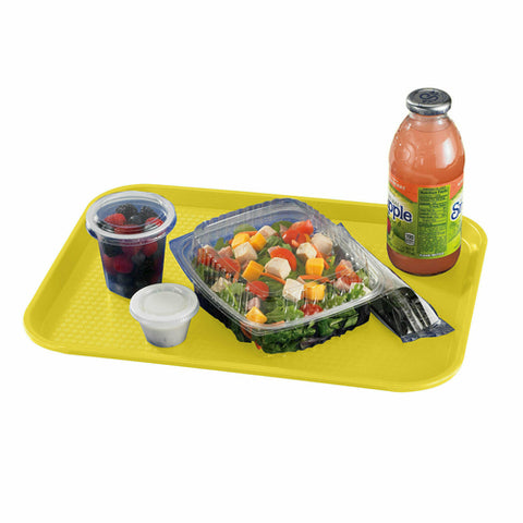 Cambro 1014FF108 10" x 14" Primrose Yellow Polypropylene Fast Food Tray