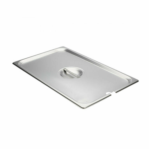 Libertyware 5000S Full Size Flat Notched Steam Table Pan Cover, Stainless Steel