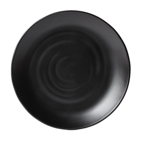 G.E.T. Enterprises BF-10-BK Nara 10" Black Matte Round Melamine Plate