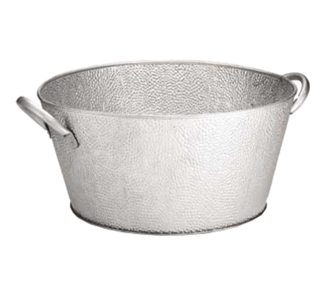 GT1515 Tablecraft 4-1/4 Gallons, Galvanized Collection™ Beverage Tub - Each