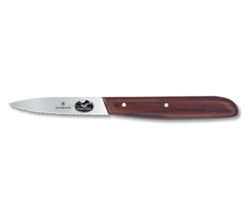 Victorinox 5.3030-X1 Wavy Edge Paring Knife with 3-1/4" Rosewood Handle