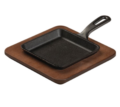 Lodge U5WP 7 3/4" Square Walnut Stain Wood Underliner