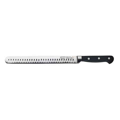 KFP-102 Winco 10" Granton Edge Fish/Roast Slicer Knife w/ Ergonomic Plastic Handle-WINCO