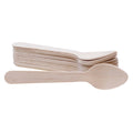 BAMSP425 Tablecraft 4-1/4" Disposable Pinewood Spoon-Tablecraft Products