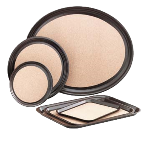 23" x 28" cork-lined laminated, Oval Serving Tray EA