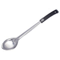 BHON-11 WincoBasting Spoon, 11" long, solid, with black plastic handle, stainless steel, Prime, NSF-WINCO