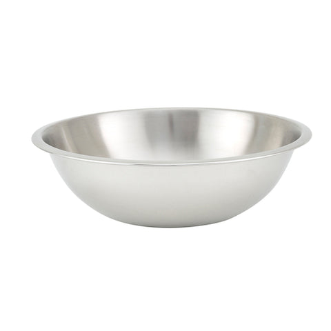 Winco MXHV-500 5 Quart Heavy-Duty Stainless Steel Shallow Mixing Bowl