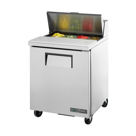 True Manufacturing TSSU-27-08-HC 27" Solid Door Sandwich/Salad Prep Table with Hydrocarbon Refrigerant