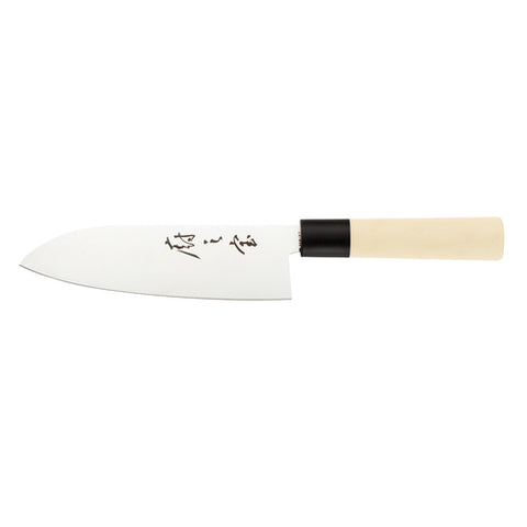 Mercer Culinary M24407PL 6-1/2" Santoku Knife with Santoprene Handle