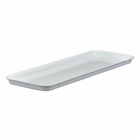 Cambro 826MT148 White Fiberglass Market Display Tray 25-1/2" x 8-1/4"