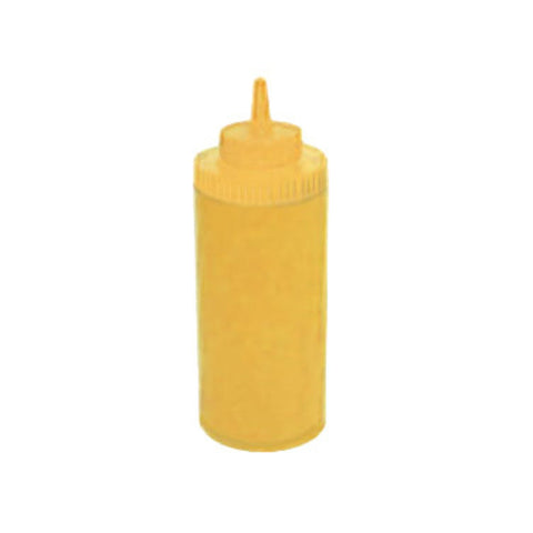 Winco PSW-16Y 16 oz Wide-Mouth Yellow Squeeze Bottle