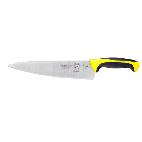 Mercer Culinary M22610YL Millennia Colors 10" Chef's Knife with Yellow Handle