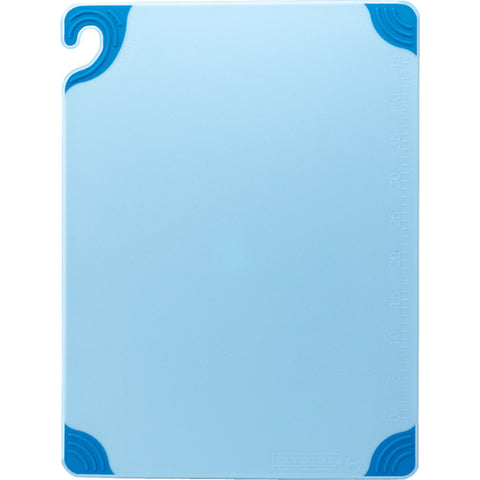 Carlisle FoodService CBG121812BL Saf-T-Grip 12" x 18" Blue Cutting Board