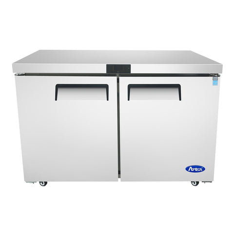 Atosa MGF8403GR 2-Section Reach-In Undercounter Refrigerator