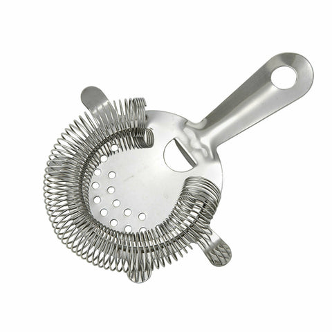 BST-4P Winco 4-Prong Stainless Steel Bar Strainer-WINCO