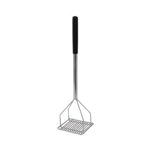 Winco PTMP-24S 24" Square Potato Masher with Black Polypropylene Handle