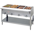E304SW-120 Duke 58-3/8" 120V Electric 4-Well Hot Food Station w/ Infinite Controls-Duke Manufacturing